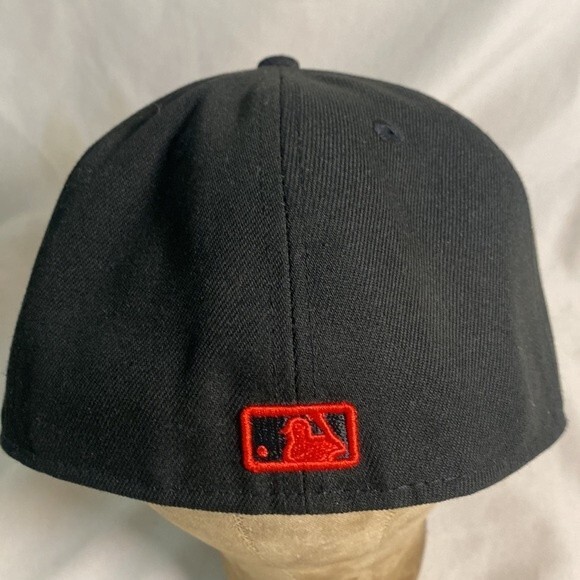 baseball MLB Oakland As new era hat red black 5950 sz 7 - Picture 4 of 11